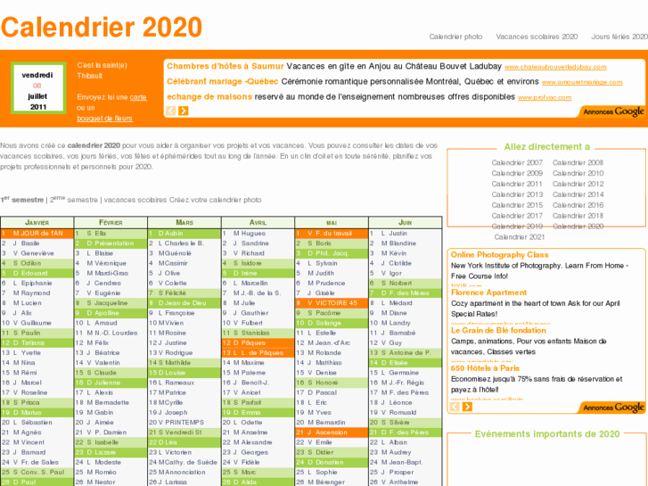 www.calendrier-2020.com