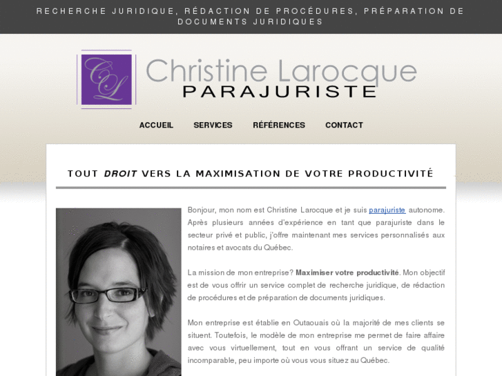 www.christinelarocque.com