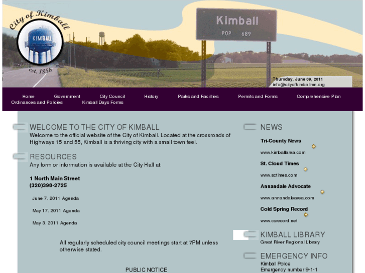 www.cityofkimballmn.org