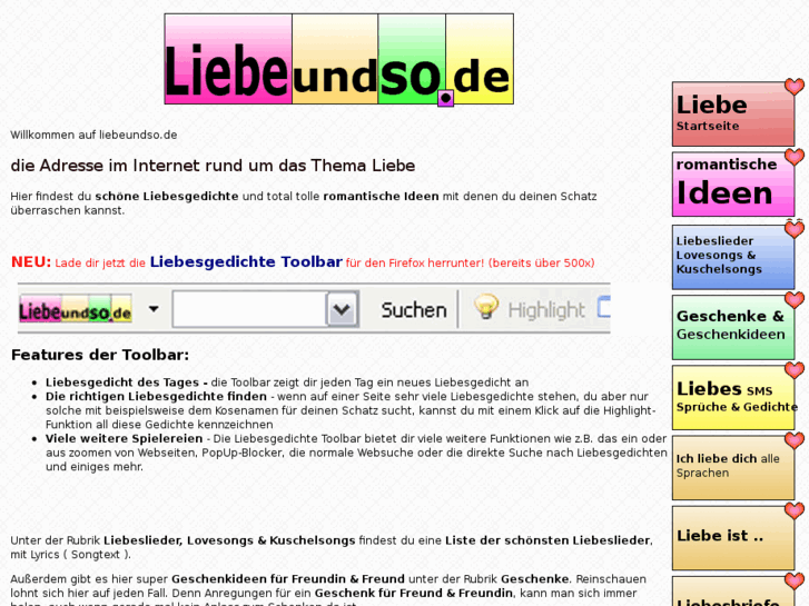 www.liebeundso.de