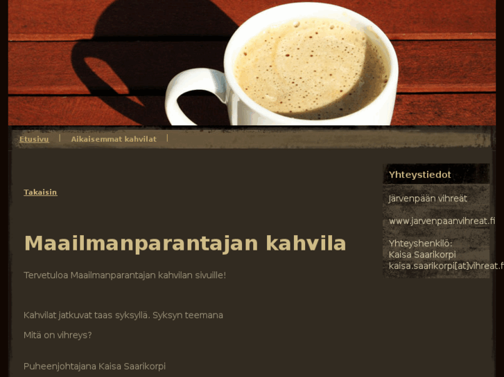 www.maailmanparantajankahvila.net