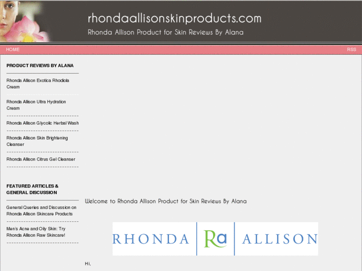 www.rhondaallisonskinproducts.com