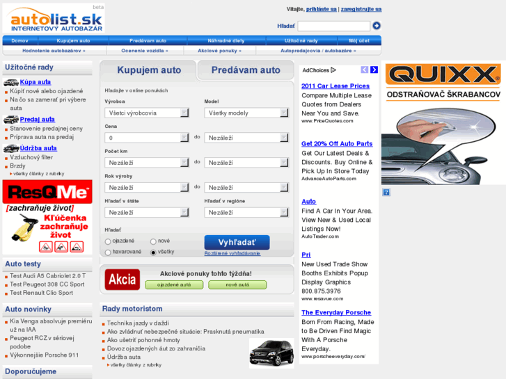 www.autolist.sk