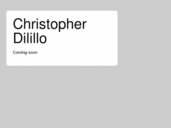 www.christopherdilillo.com