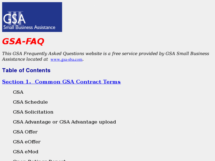 www.gsa-faq.com