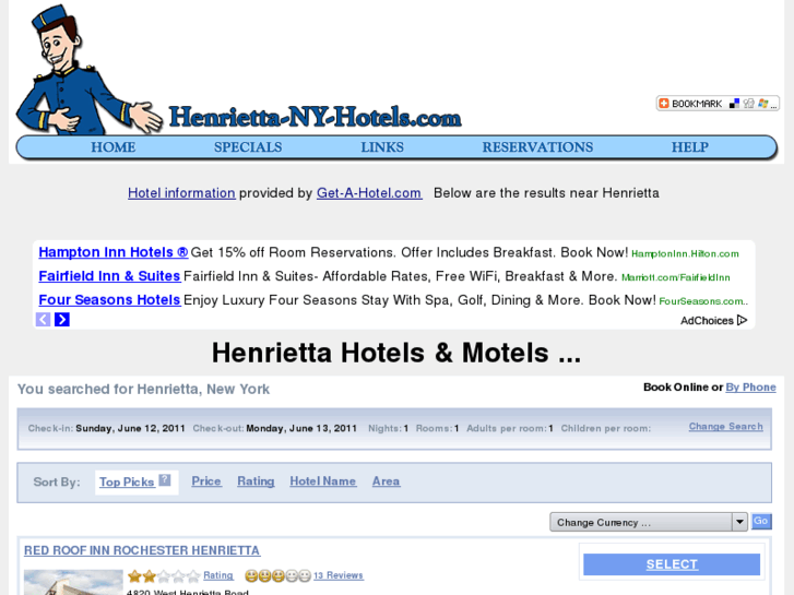 www.henrietta-ny-hotels.com