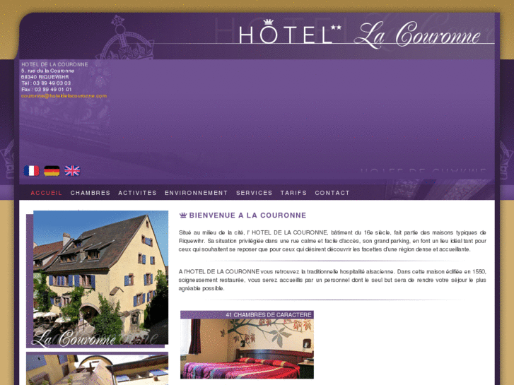 www.hoteldelacouronne.com