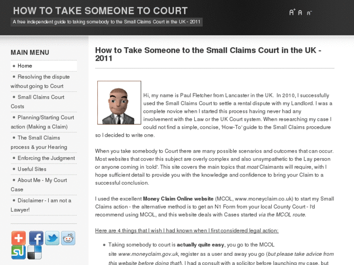 www.howtotakesomeonetocourt.info