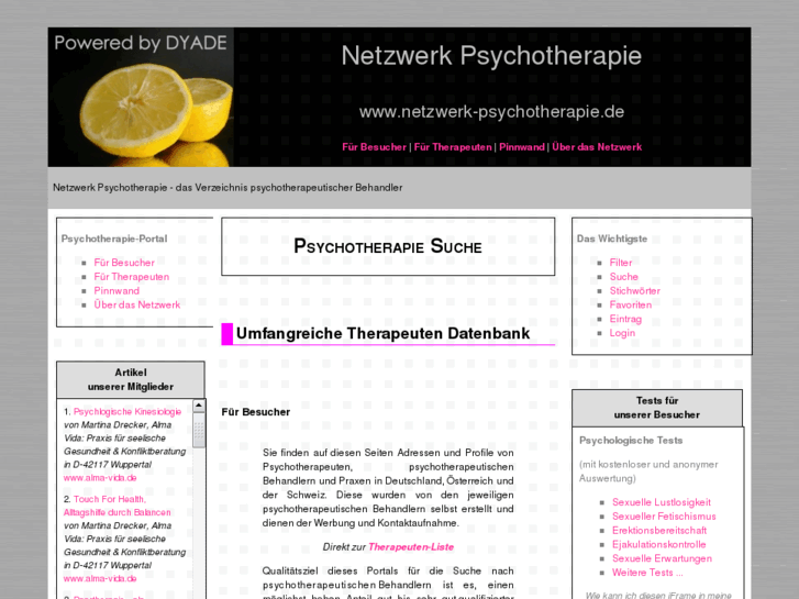 www.netzwerk-psychotherapie.de