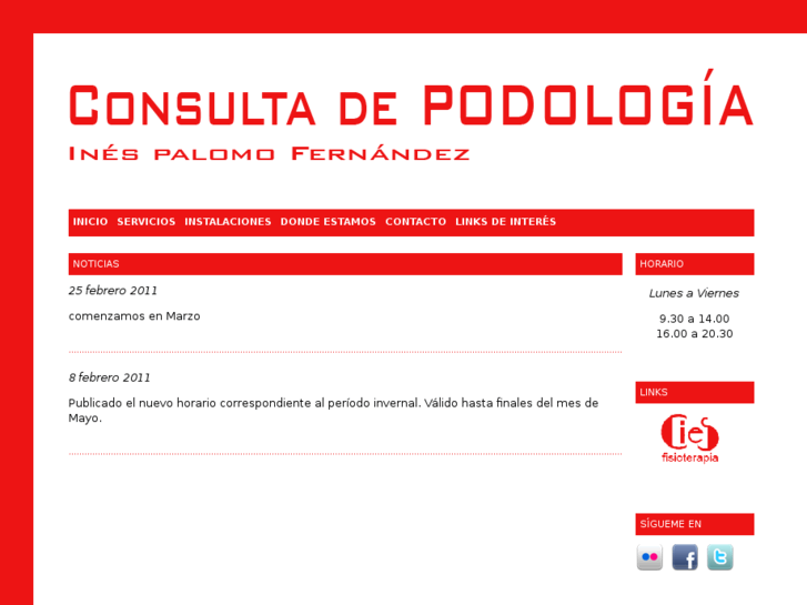 www.podologiainespalomo.es