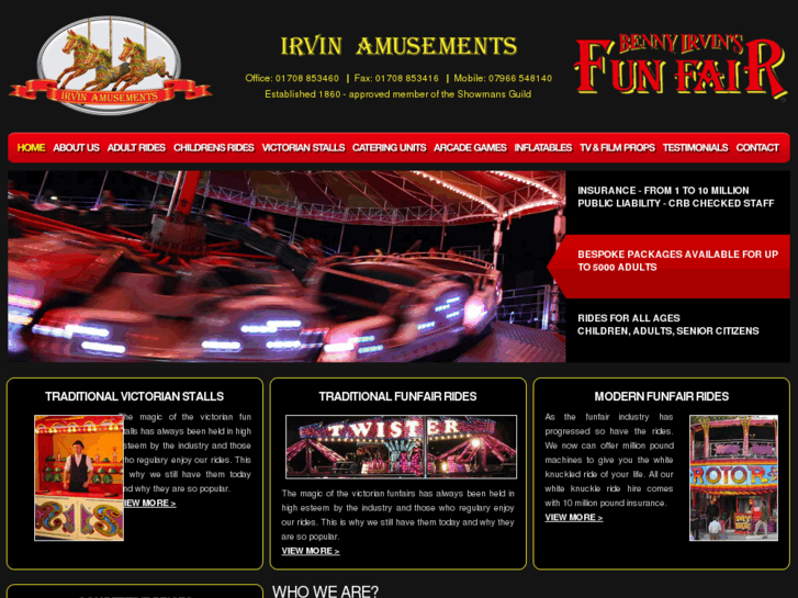 www.irvins-amusements.com