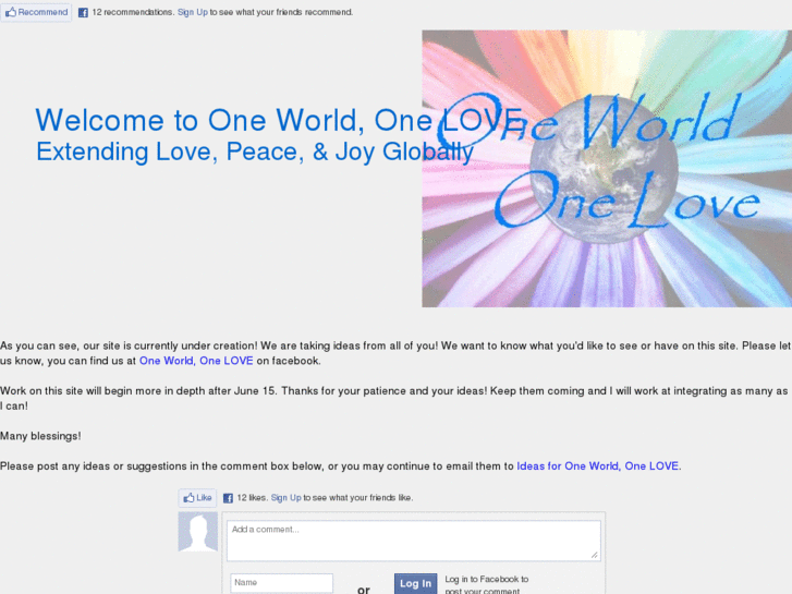 www.oneworldonelove.net