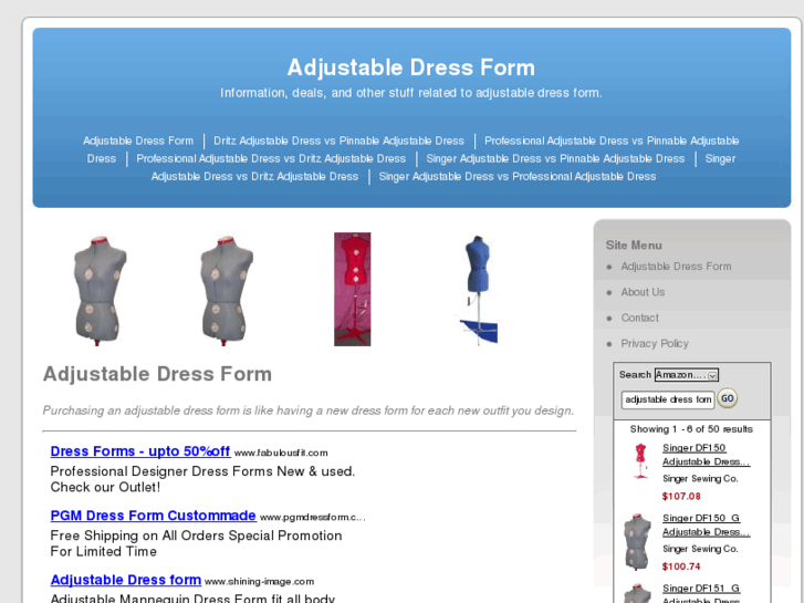 www.adjustabledressform.net