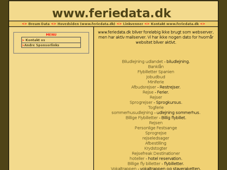 www.feriedata.dk