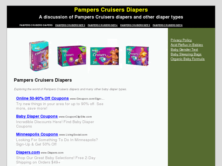 www.pamperscruisersdiapers.com