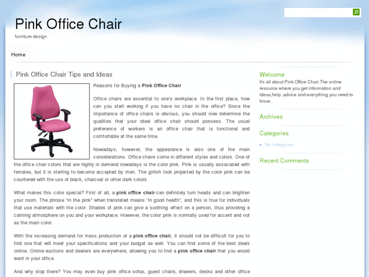 www.pinkofficechair.net