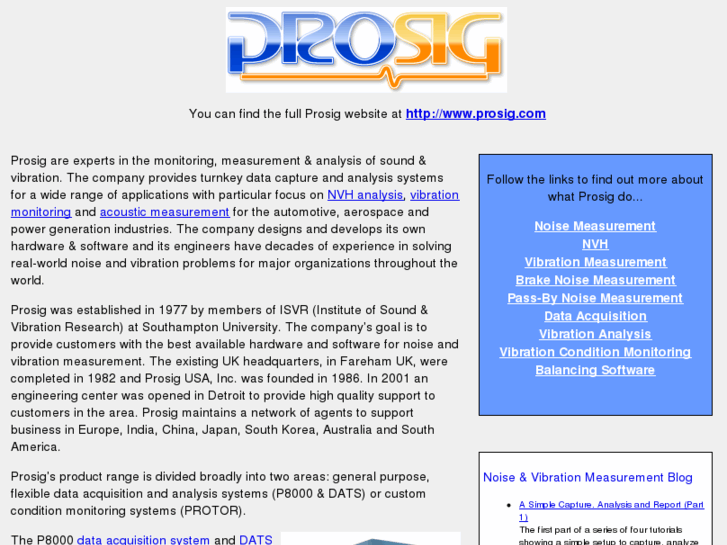 www.prosig.co.uk