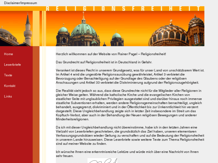 www.rainer-pagel-religionsfreiheit.de