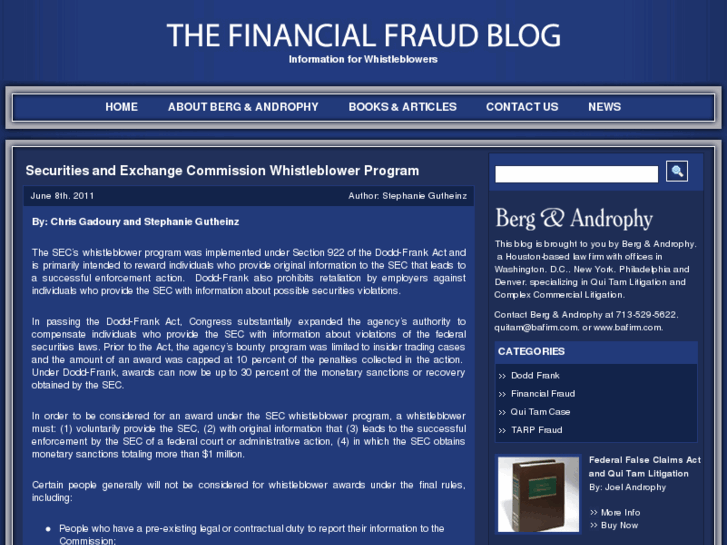 www.thefinancialfraudblog.com