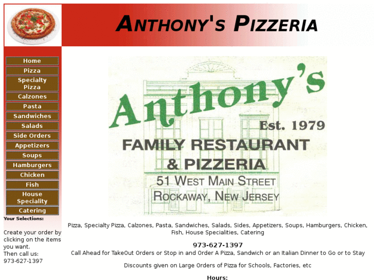 www.anthonyspizzeria.biz