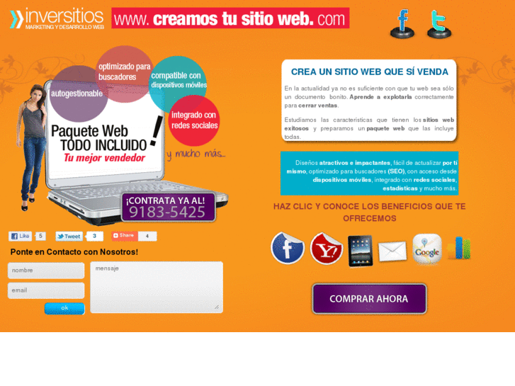 www.creamostusitioweb.com