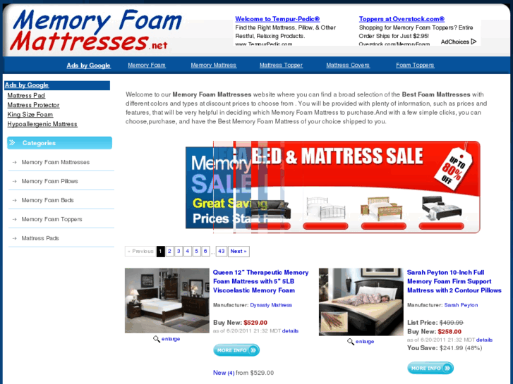 www.memoryfoam-mattresses.net