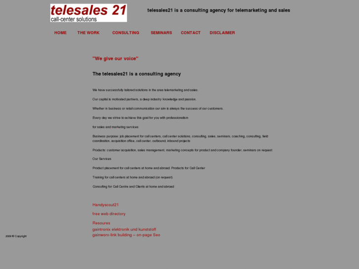 www.telesales21.de