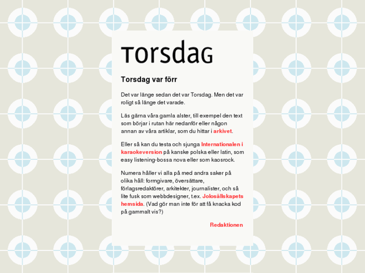 www.torsdag.com