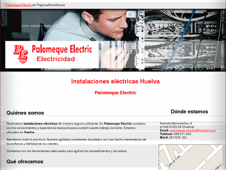 www.electricistashuelva-palomeque.com