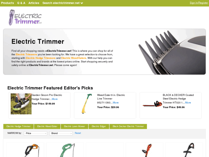 www.electrictrimmer.net