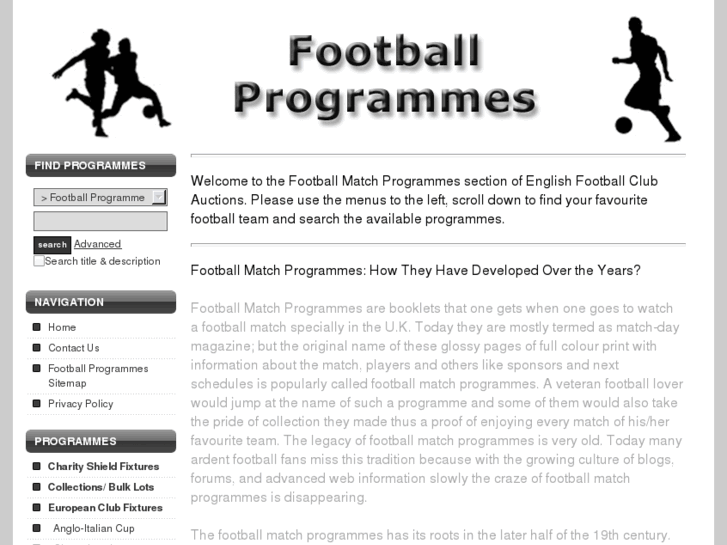 www.footballmatchprogrammes.com