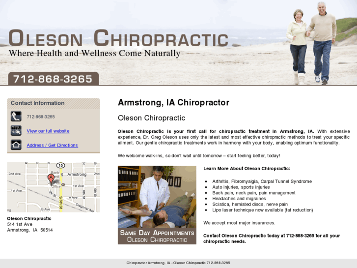 www.olesonchiropracticia.net