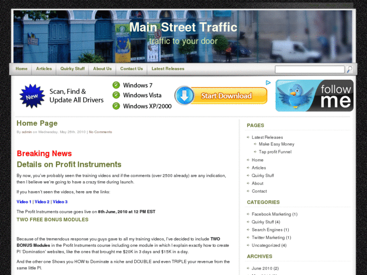 www.mainstreetraffic.com