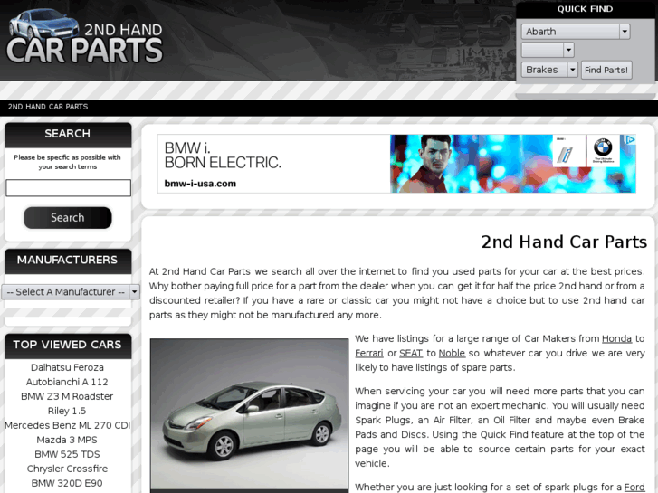 www.2ndhandcarparts.com