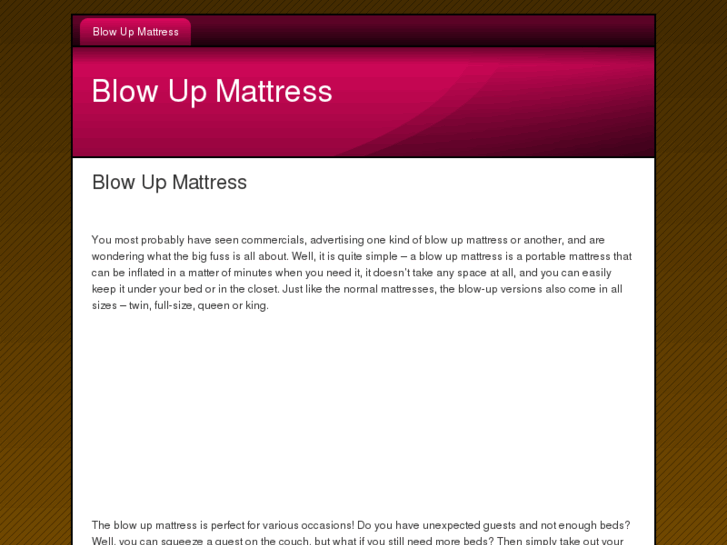 www.blowupmattress.net