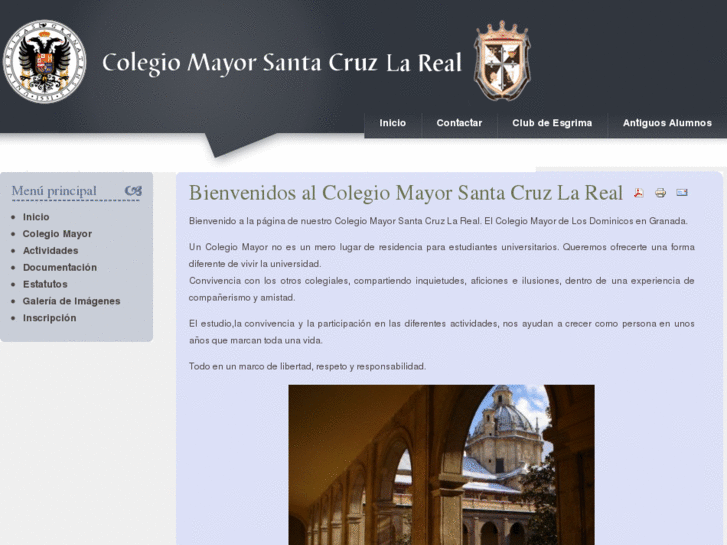 www.colegiomayorsantacruzlareal.es