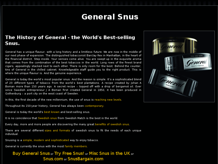 www.generalsnus.co.uk