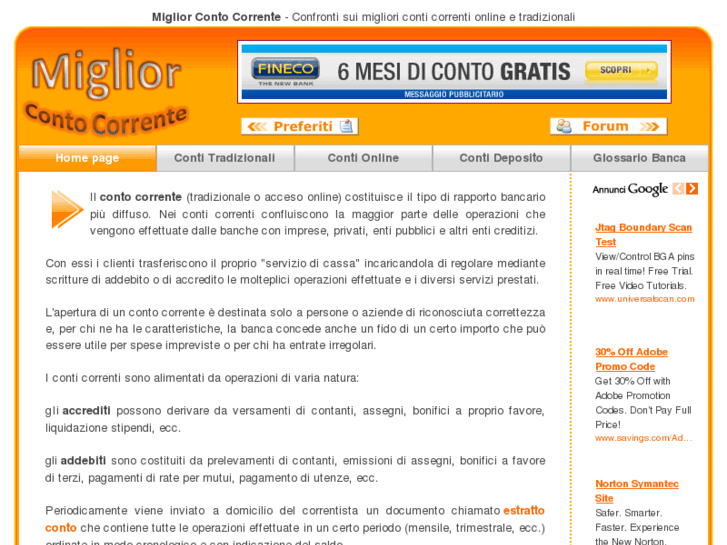 www.migliorcontocorrente.com