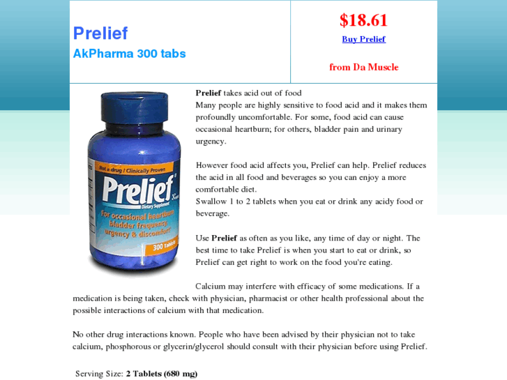 www.prelief.net