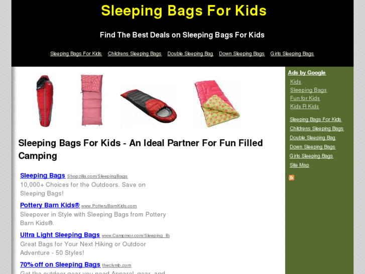 www.sleepingbagsforkidssite.info