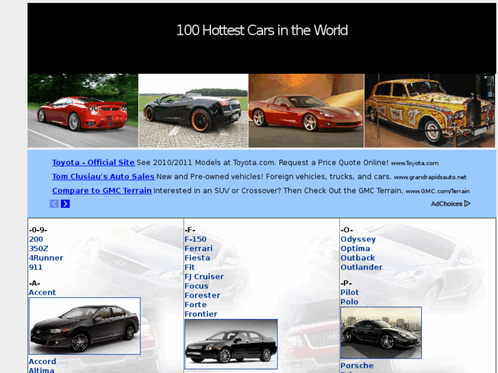 www.100hottestcars.com