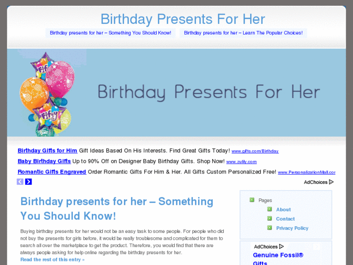 www.birthdaypresentsforher.net