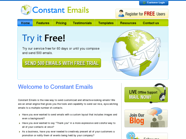 www.constantemails.com