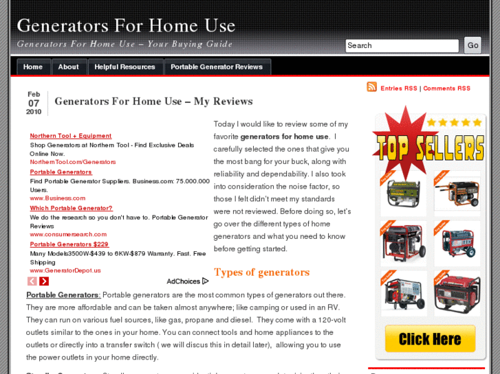 www.generatorsforhomeuse.net