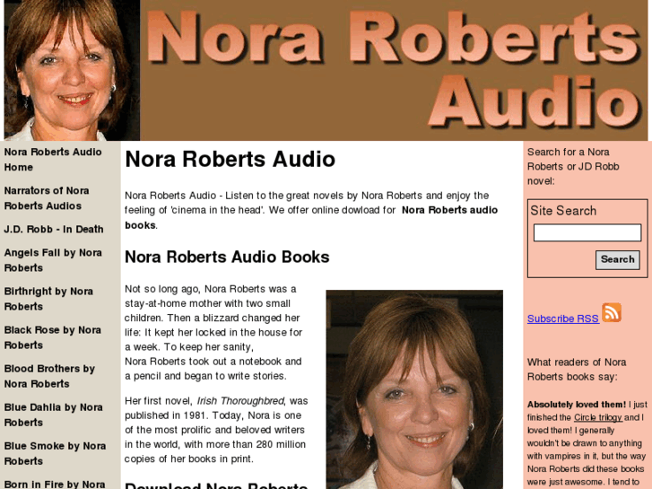 www.norarobertsaudio.com