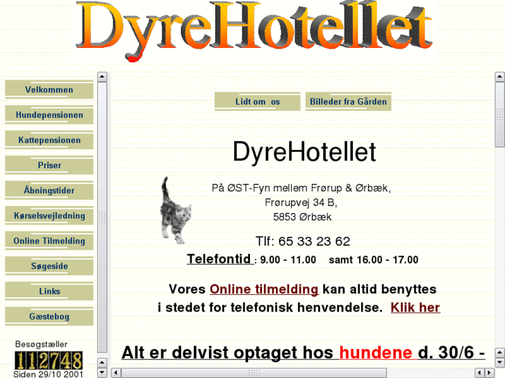 www.dyrehotellet.dk