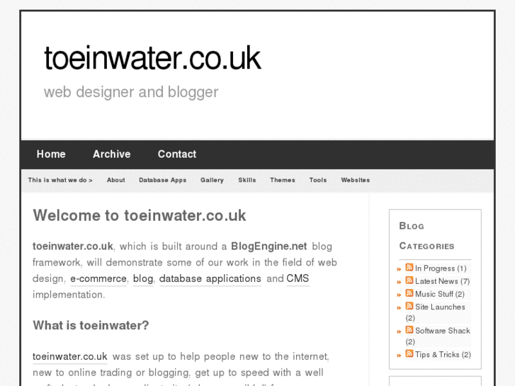 www.toeinwater.co.uk