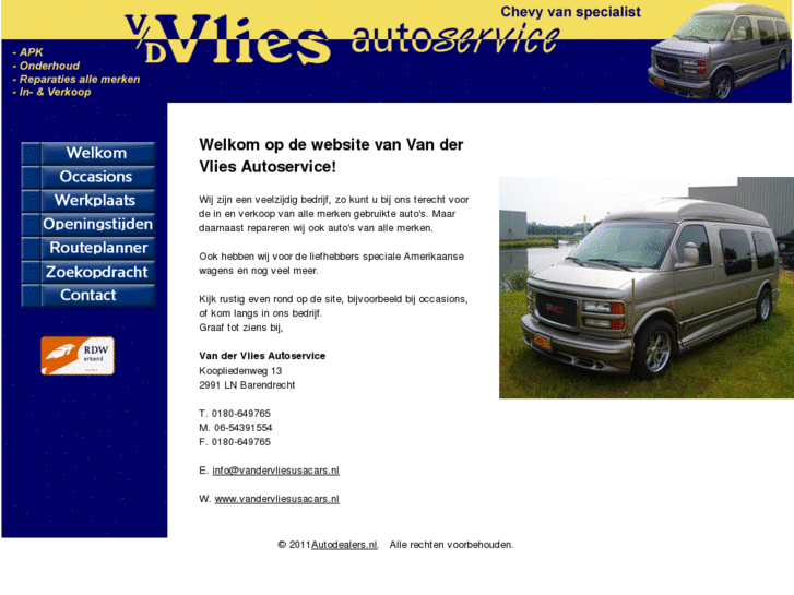 www.vandervliesusacars.nl