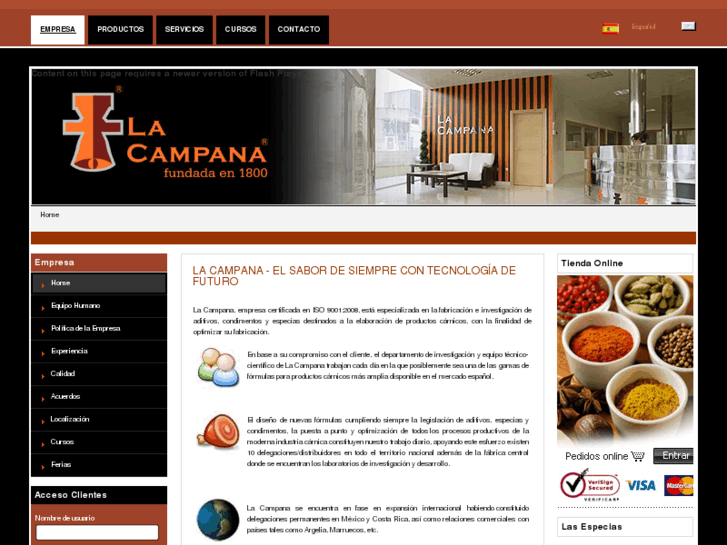 www.lacampana1800.com