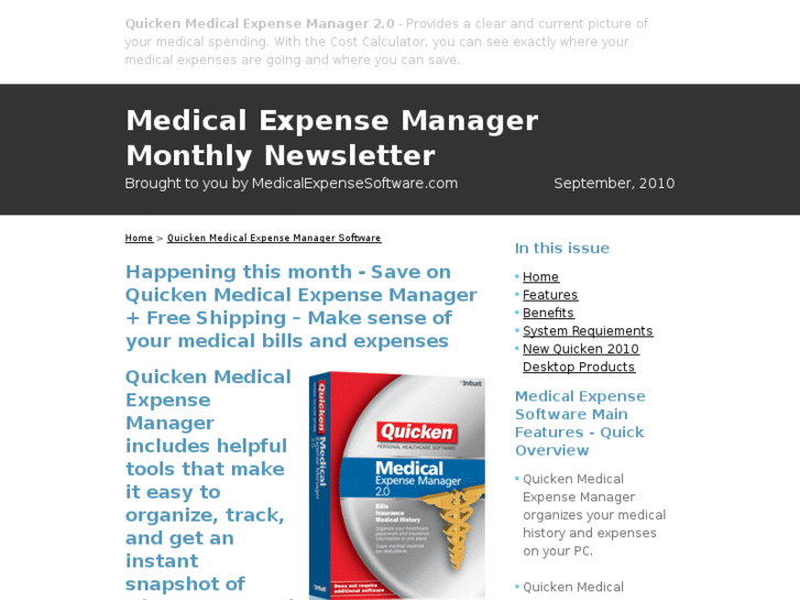 www.medicalexpensesoftware.com